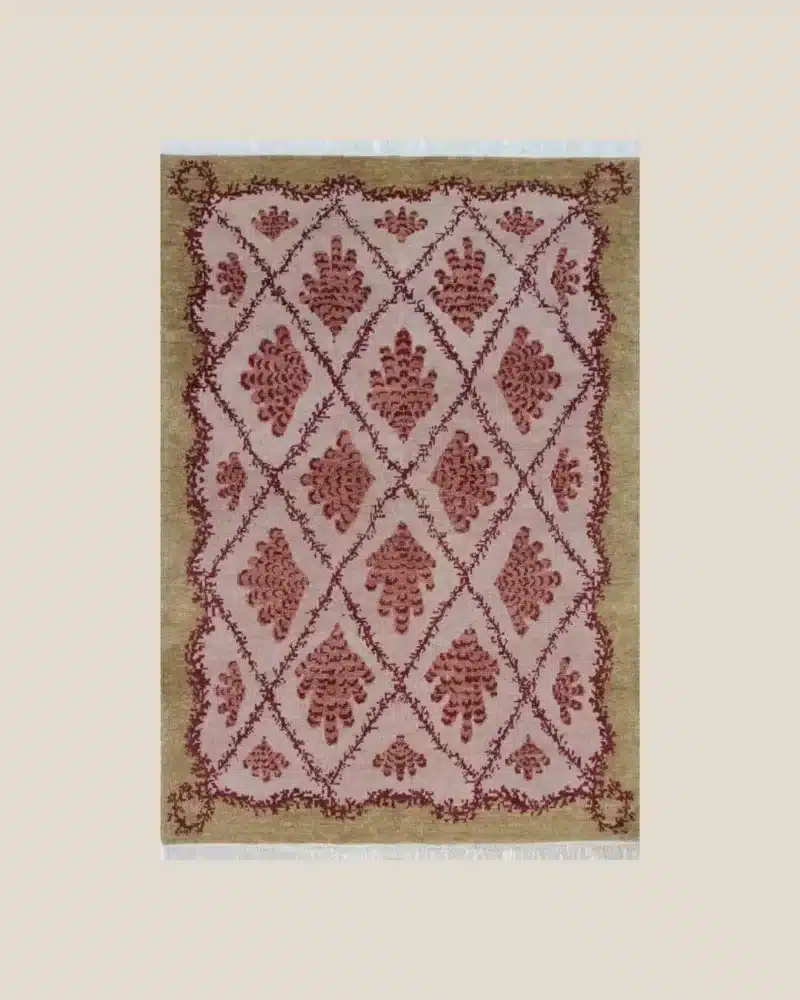 Coral Fields Rug handwoven natural fibre rug