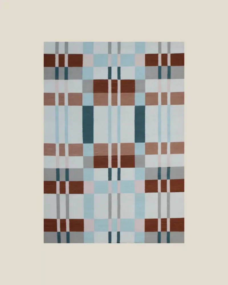 Picnic Rug – Autumn handwoven natural fibre rug